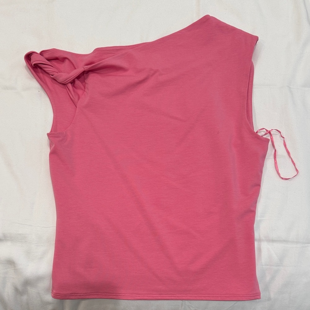 Abercrombie & Fitch Pink Asymmetrical Tank Top